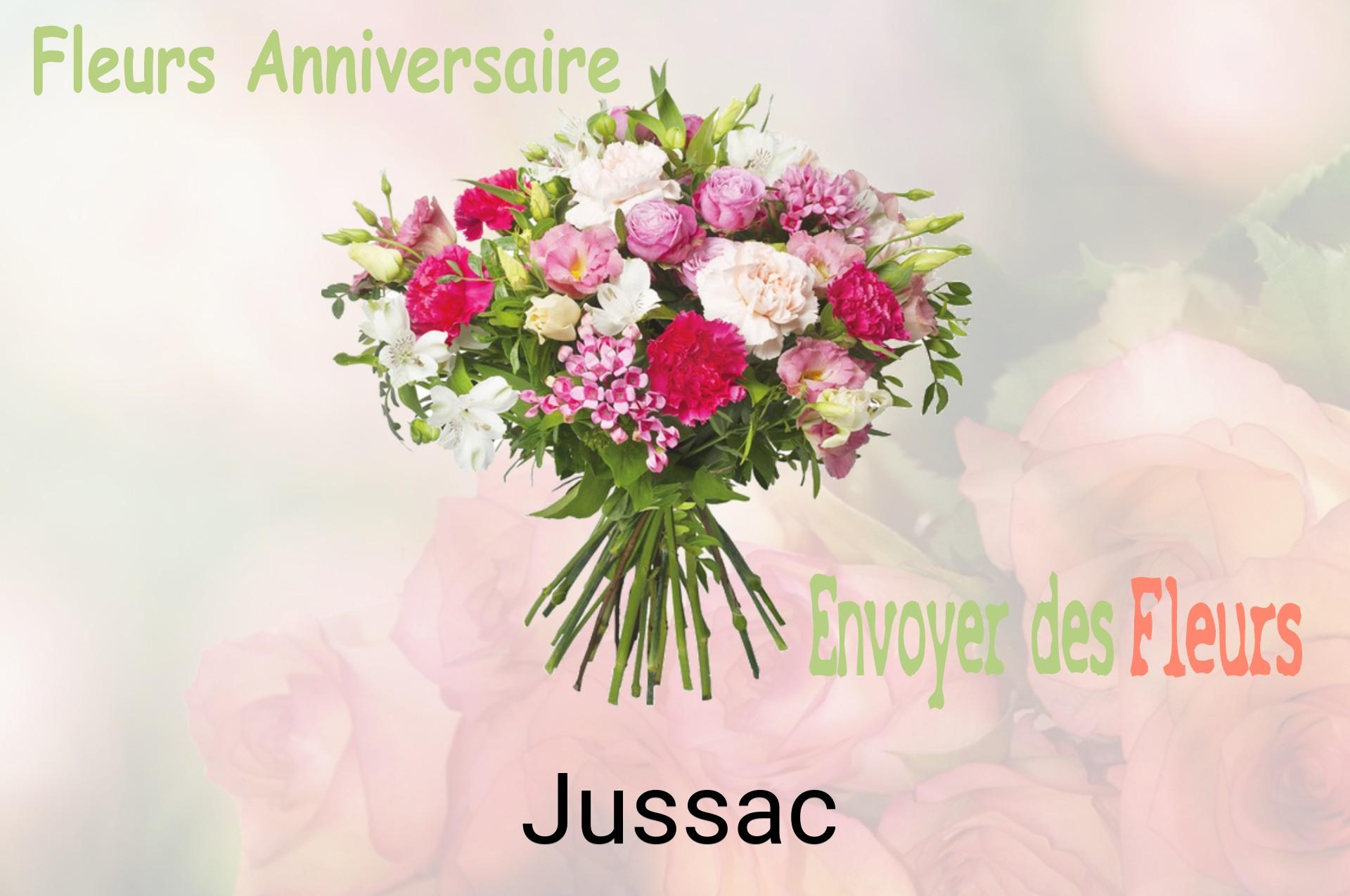 Bouquet de fleurs d’anniversaire livré à Jussac